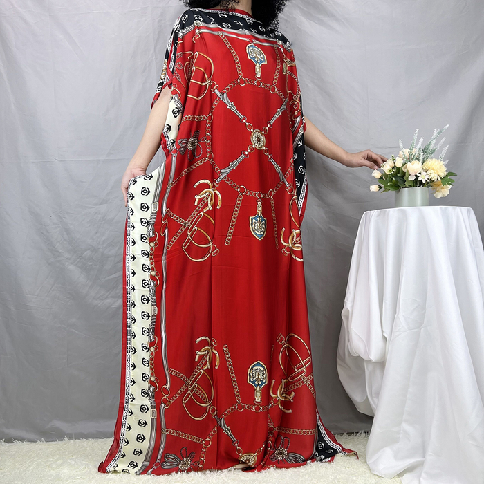 Ethnic Clothing Style Muslim Abaya Oversize African Women Clothing Dubai Dashiki Free Size Casual Floral Dresses Loose Long Dress Vintage 230325