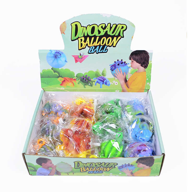 New New Kids Funny Blowing Animals Iate Dinosaur Vent Balls Antistress Hand Balloon Fidget Party Sports Games Toys For Children Gift