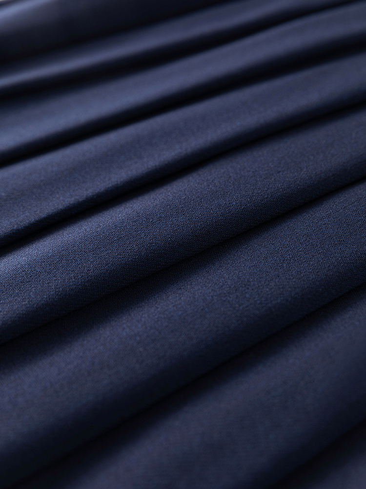 Two Piece Dress FSLE British College Style Suit Coat For Women Spring Autumn 2023 Deep Blue Skirt TwoPiece Loose 230324