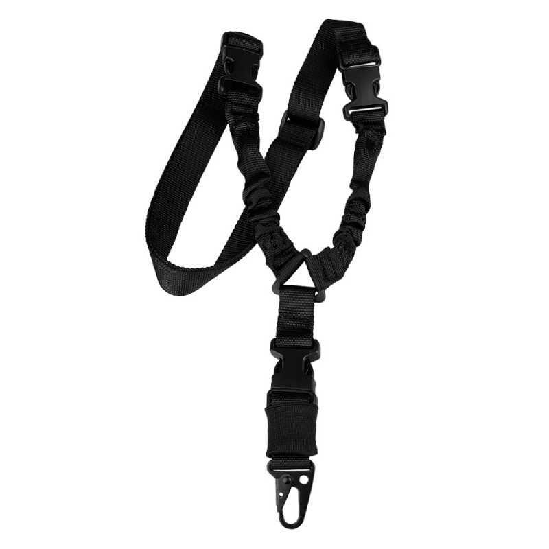 Shot Belt Hunting Accessories Tactical Gear Tactical Single Point Sling Shoulder Strap Rifle Rope Belt with Metal Buckle