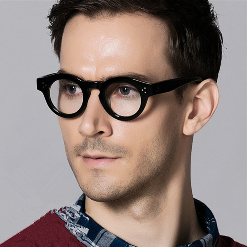 Sunglasses Frames Acetate Eyeglasss Men Glsses Personalized Retro Thick Border Optical Glasses Hand Made Eyewear Prescription 230325