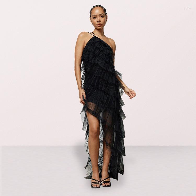 Casual Dresses 2023 Women Mesh Wholesale Latin Dance Long Swing Sexy Backless Floor Length Dress