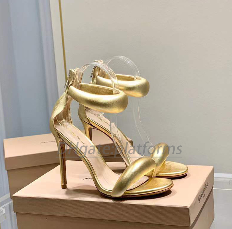 woman designer sandal man slide luxury High Quality Gianvito Rossi 10.5cm stiletto Heels Summer sexy Outdoor shoe ankle strap dress shoe with box