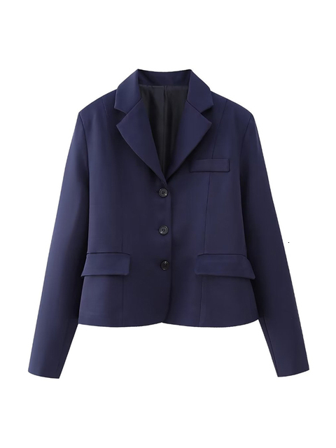 Two Piece Dress TRAF Women Fashion Front Button Blazer Coat And High Waist Back Zipper Pleated Midi Skirt Female Sets Mujer 230324