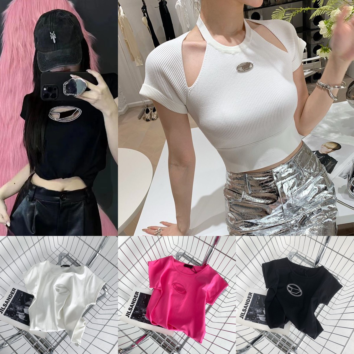 Women' tshirts Tanks designer diesel top tight T-shirt hollow out Tee women shirts Letter Print Short Sleeve sexy yogaTees woman summer vests, Black
Women' tshirts Tanks designer diesel top tight T-shirt hollow out Tee women shirts Letter Print Short Sleeve sexy yogaTees woman summer vests, Black