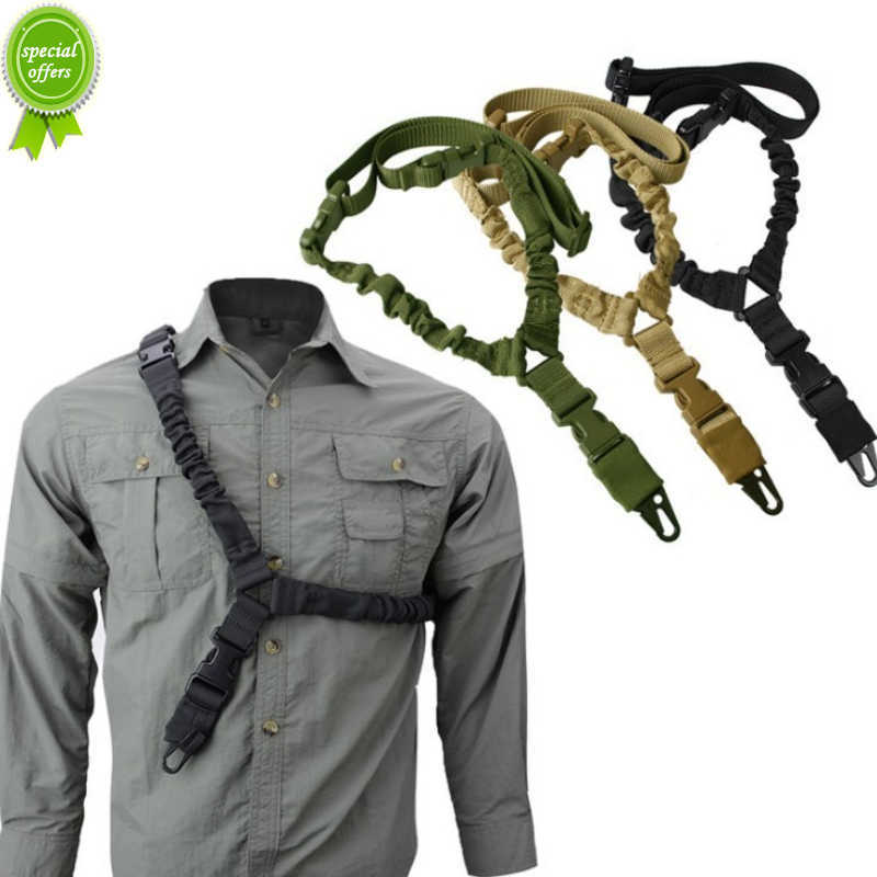 Shot Belt Hunting Accessories Tactical Gear Tactical Single Point Sling Shoulder Strap Rifle Rope Belt with Metal Buckle