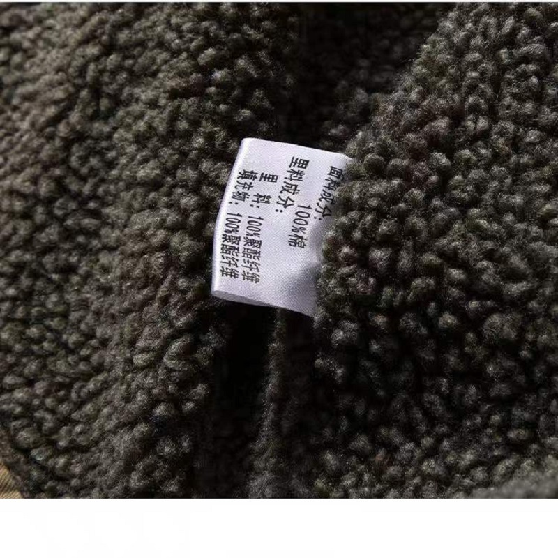 Men's Jackets Cotton Coat Solid Jacket Men Winter Velvet Male Jacket Tooling Loose Large Size Lamb Wool Warm Work Clothes Size L-4XL 230325