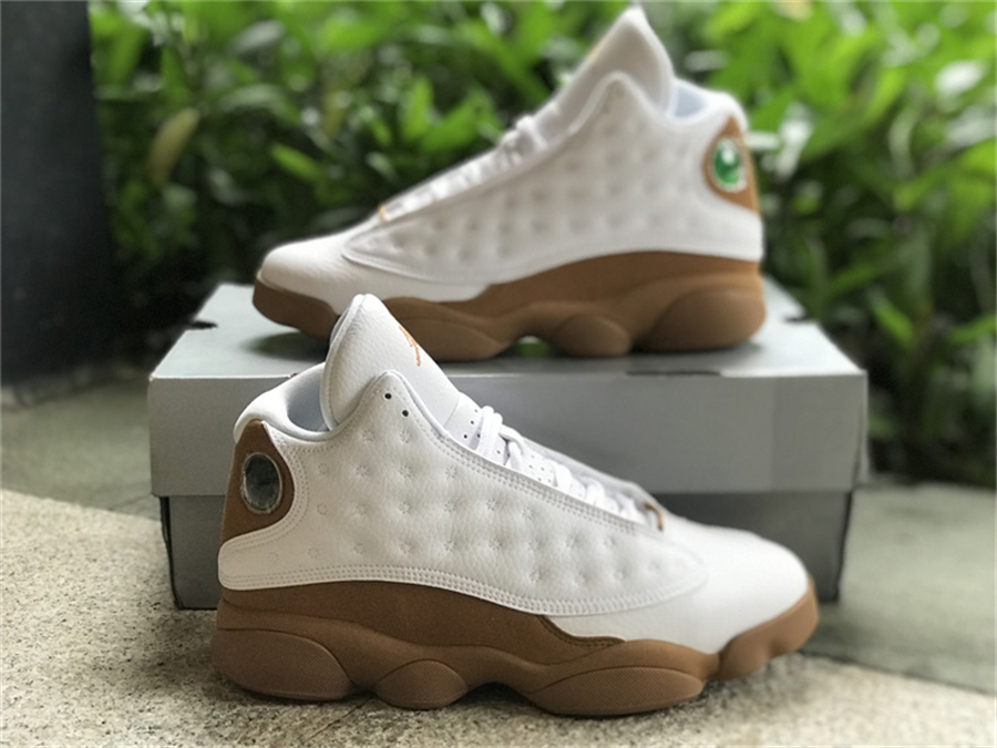 Running Shoes Basketball &sandals Air 13 13s Wheat White Gold Yellow Sports Original 40-47.5 Real Fiber
