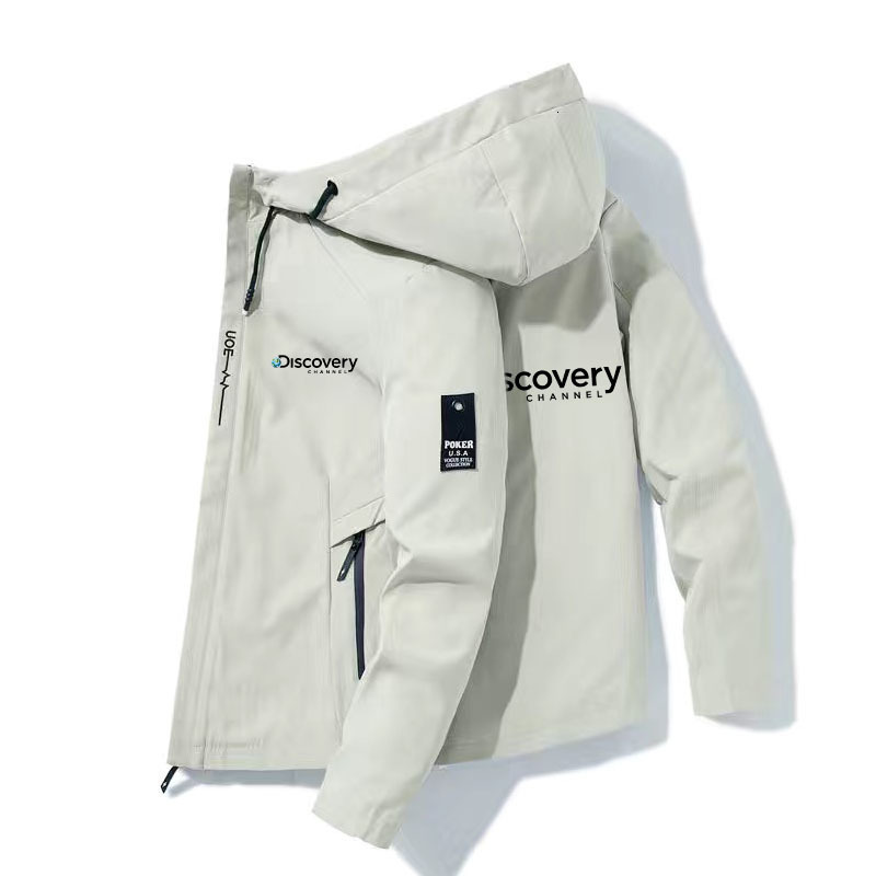 Men's Jackets Discovery Bomber Jacket Men's Windbreaker Zip Coat Spring Autumn Casual Work Jacket Fashion Outdoor Adventure Jacket 230325
