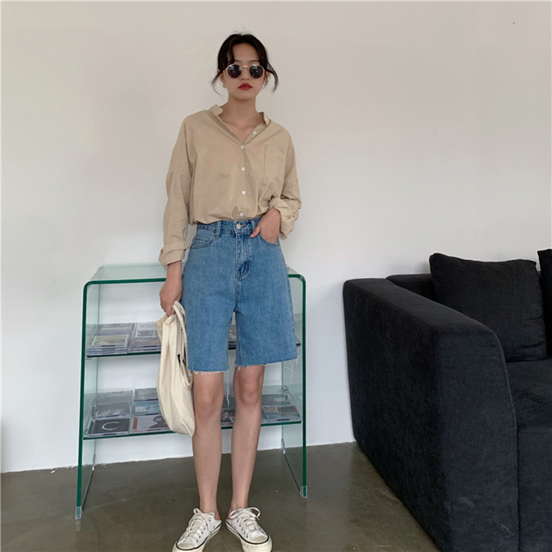 Women's Shorts Jean Shorts Women Summer Casual Loose Bike Shorts Korean Style Denim Shorts Streetwear Short Pants Women Jeans Shorts 230325