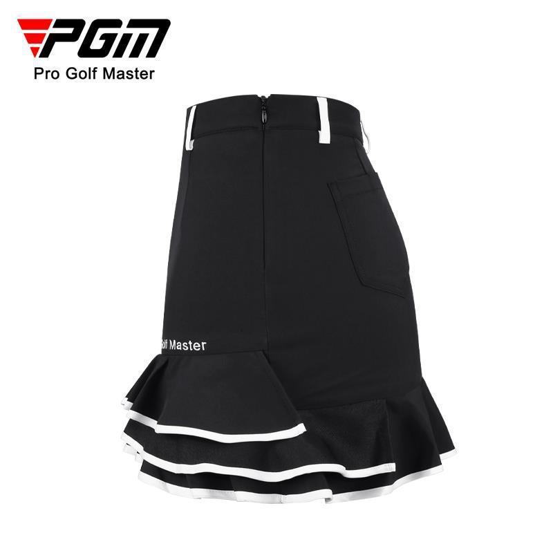 Golf Shorts PGM Women Golf Short Skirt Quick Dry Breathable Four Seasons Ladies Girls Fashion Embroidered Fishtail Skirts Black White XS-XL 230324