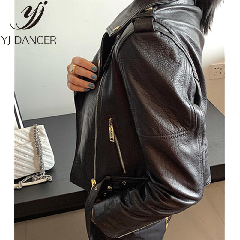 Women's Jackets Special Offer Leather Jacket Female Spring Autumn Short Motorcycle Locomotive Coa NICE0 230324