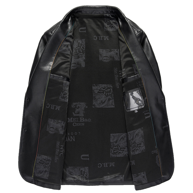 Men's Leather Faux YN2262 Natural Sheep Casual Suit Jacket Slim Spring and Autumn Thin Section Black Brown 230324