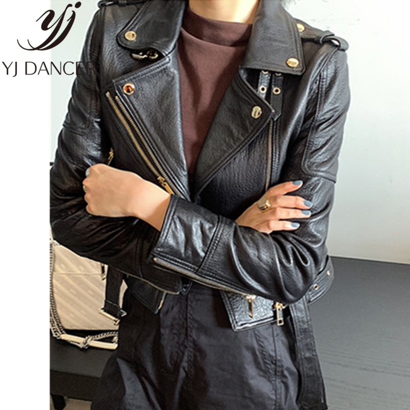 Women's Jackets Special Offer Leather Jacket Female Spring Autumn Short Motorcycle Locomotive Coa NICE0 230324