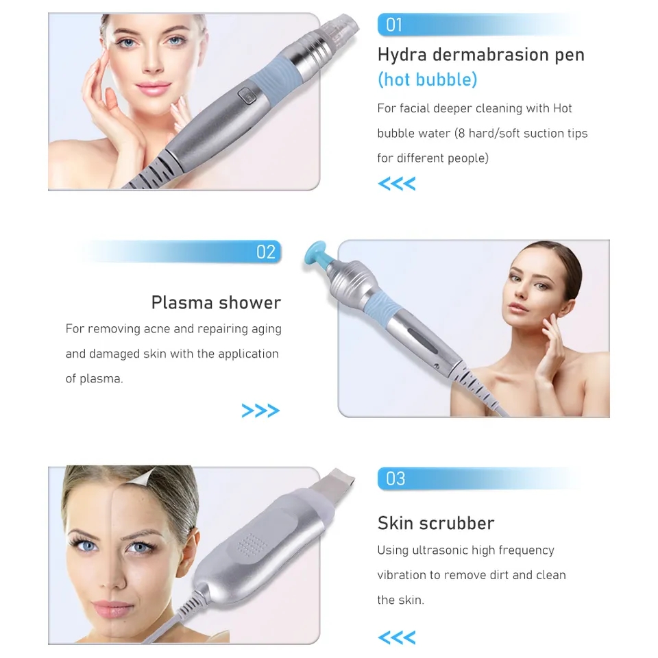 Plasma Oxygen Facial Machine Hydro Microdermabrasion Skin Care Rejuvenation Spa use Wrinkle Removal Treatment Hydra Machine