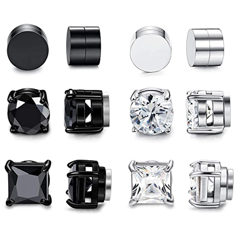 Ear Cuff WKOUD 6 Pairs Of Magnetic Stud Earrings Men And Women Black CZ Magnet Nonpiercing Clip Earring Set Round Steel 230325
Ear Cuff WKOUD 6 Pairs Of Magnetic Stud Earrings Men And Women Black CZ Magnet Nonpiercing Clip Earring Set Round Steel 230325