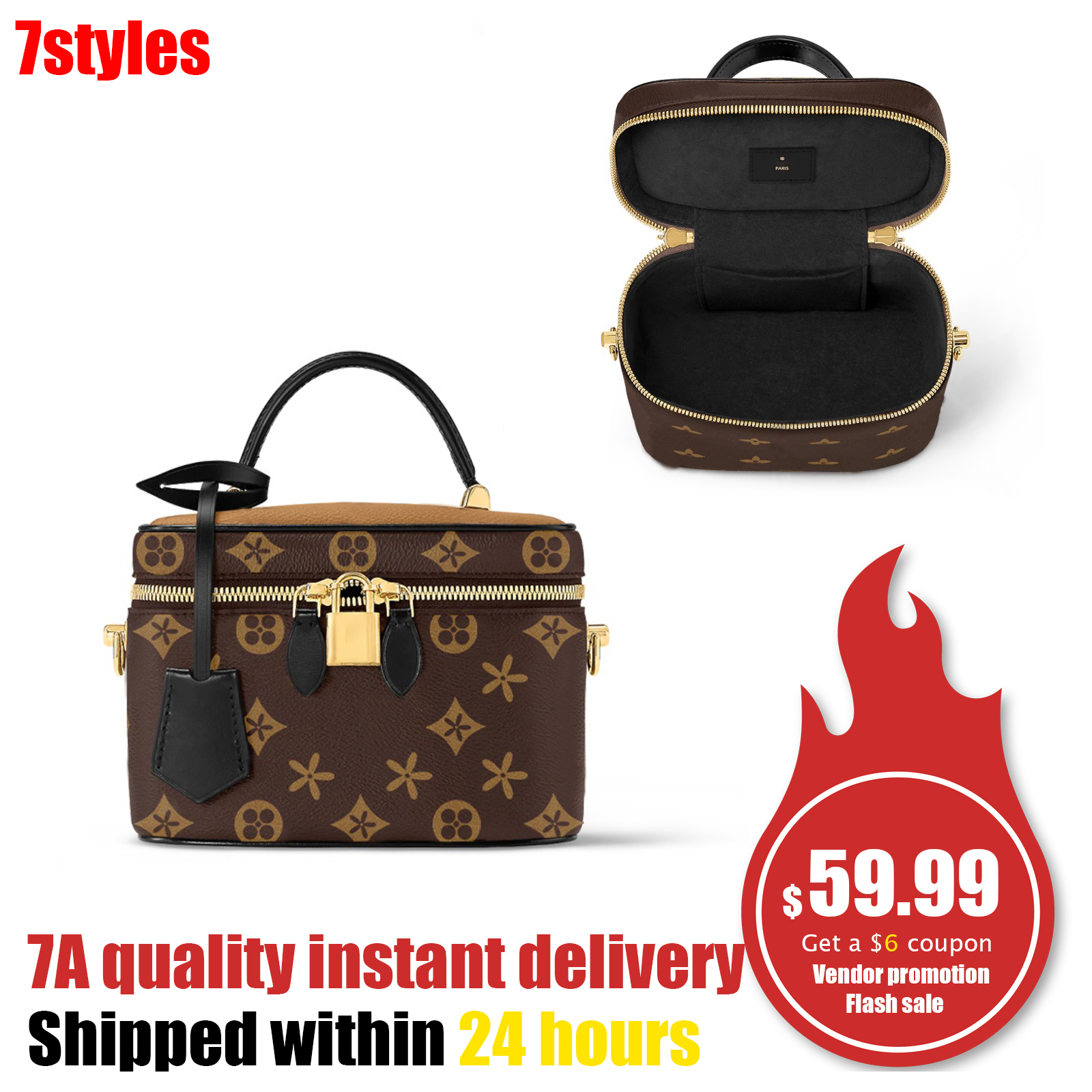 LVL M45165 M45598 VANITY Cosmetic Bags & Cases Shoulder bag totes clucth Women's mens make up Toiletry Kits handle Genuine leather crossbody hobo Luxury handbag Makeup, Nude-leather
LVL M45165 M45598 VANITY Cosmetic Bags & Cases Shoulder bag totes clucth Women's mens make up Toiletry Kits handle Genuine leather crossbody hobo Luxury handbag Makeup, Nude-leather