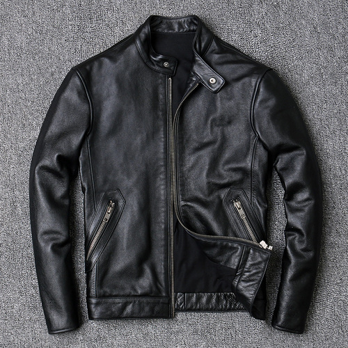Men's Leather Faux Men 100 Jacket Genuine Vintage Natural Cowskin Coat Spring Autumn Mens Jackets 2023 Chaquetas Hombre 230324