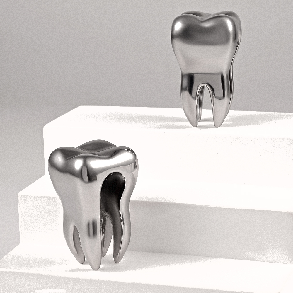 Nose Rings Studs Vankula 2PCS Stainless Steel Cool Teeth Ear Weights Hangers 19mm Gauges Plugs rings Fashion Piercing Body Jewelry 230325