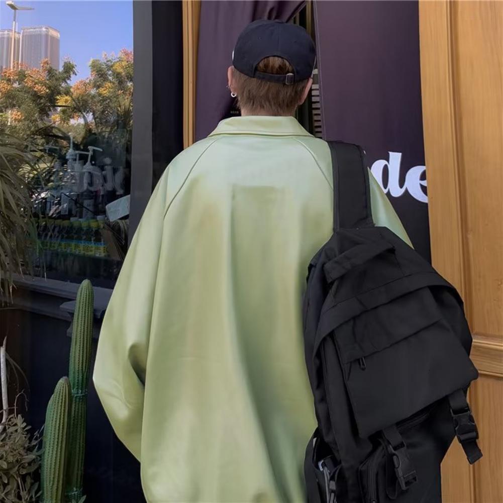 Men's Jackets Stylish Adults Coat Glossy Male Jacket Turn-down Collar Fall Winter Adults Ladies Thickened Coat Cold Resistant 230325