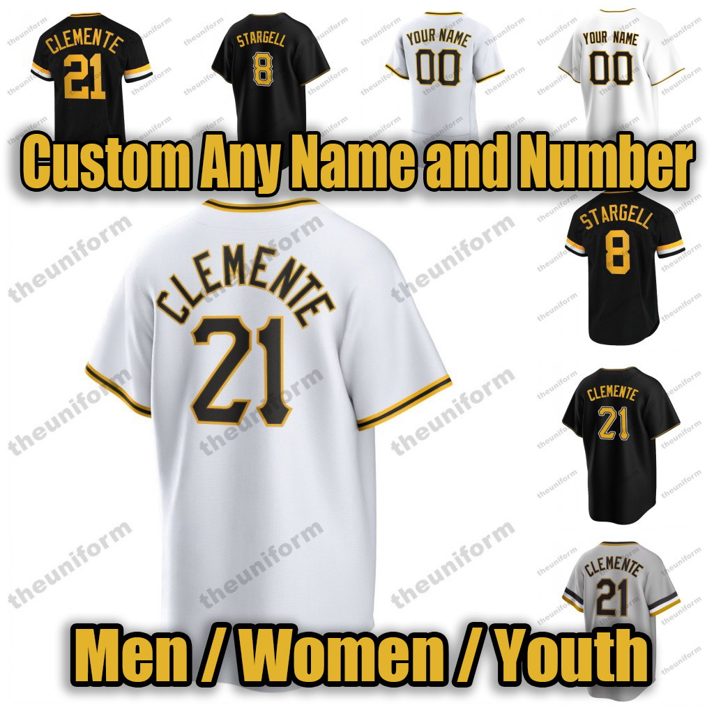 Custom Men Baseball Jerseys 15 Oneil Cruz 21 Clemente 8 Willie Stargell 27 Kent Tekulve 55 Roberto Perez 23 Mitch Keller Womens Youth Fan Jersey, Men 4
Custom Men Baseball Jerseys 15 Oneil Cruz 21 Clemente 8 Willie Stargell 27 Kent Tekulve 55 Roberto Perez 23 Mitch Keller Womens Youth Fan Jersey, Men 4