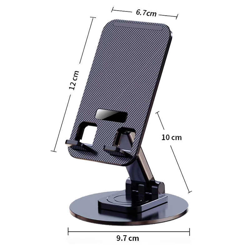 Aluminum Alloy Mobile Phone Bracket Desktop Plate Bracket Plastic Mobile Phone Stand Rotary Folding Holder