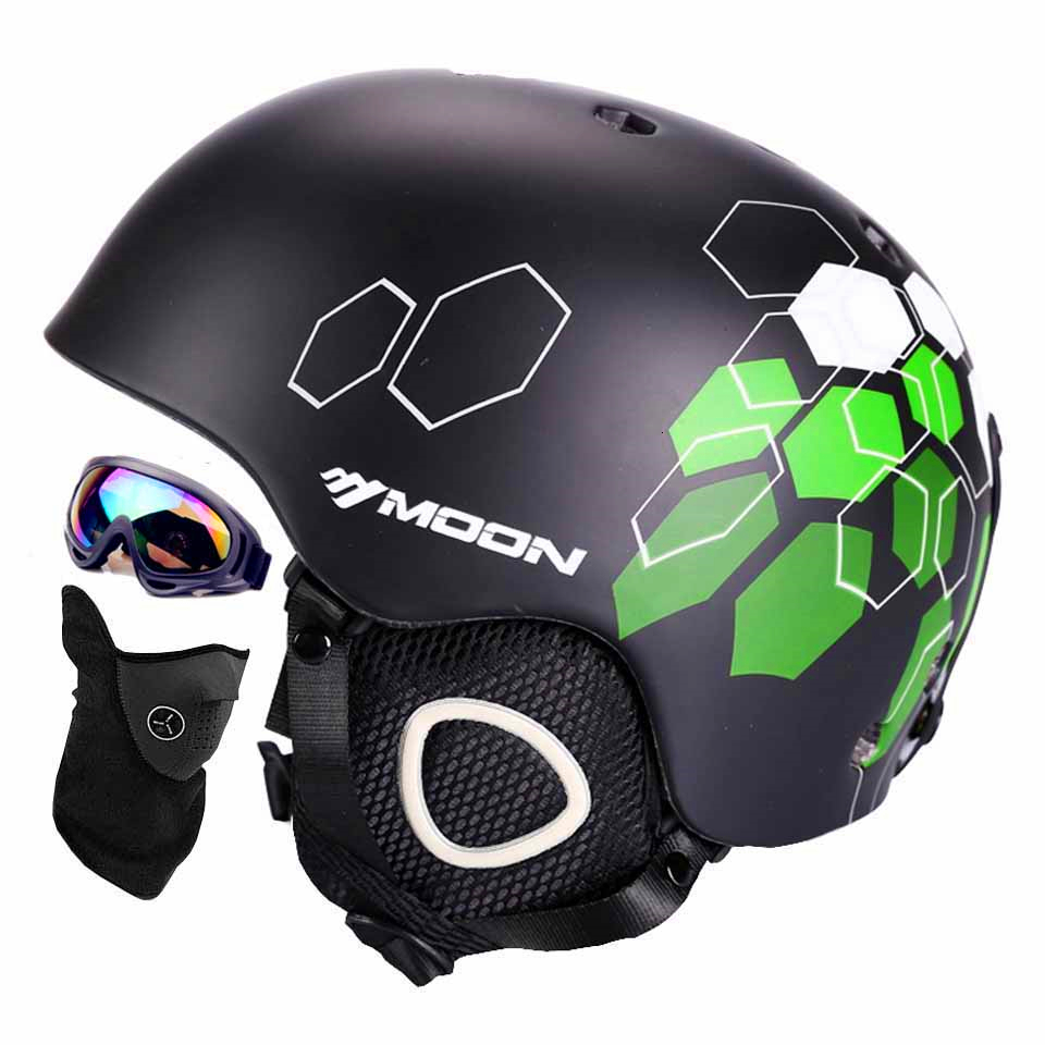 Ski Helmets Man/Women/Kids Ski Helmet Adult Snowboard Helmet Skiing Equipment Goggles Mask And Cover Integrally-molded Safety Skateboard 230324