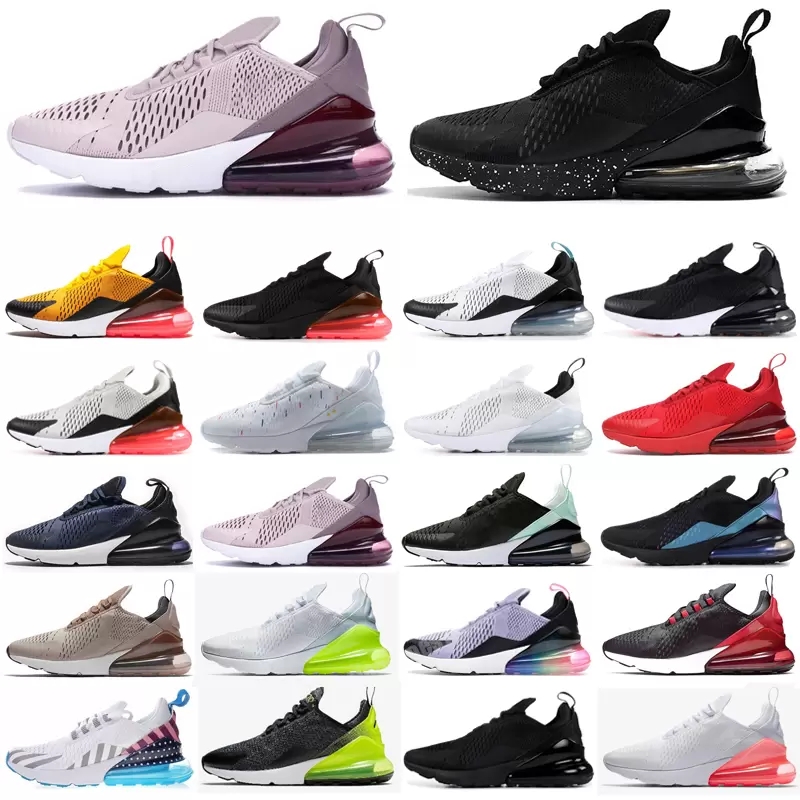 2023 men 270s running shoes TOP QUALITY Platinum Volt University Red Total Orange Guava Ice Triple Black mens womens outdoors sports sneakers trainers