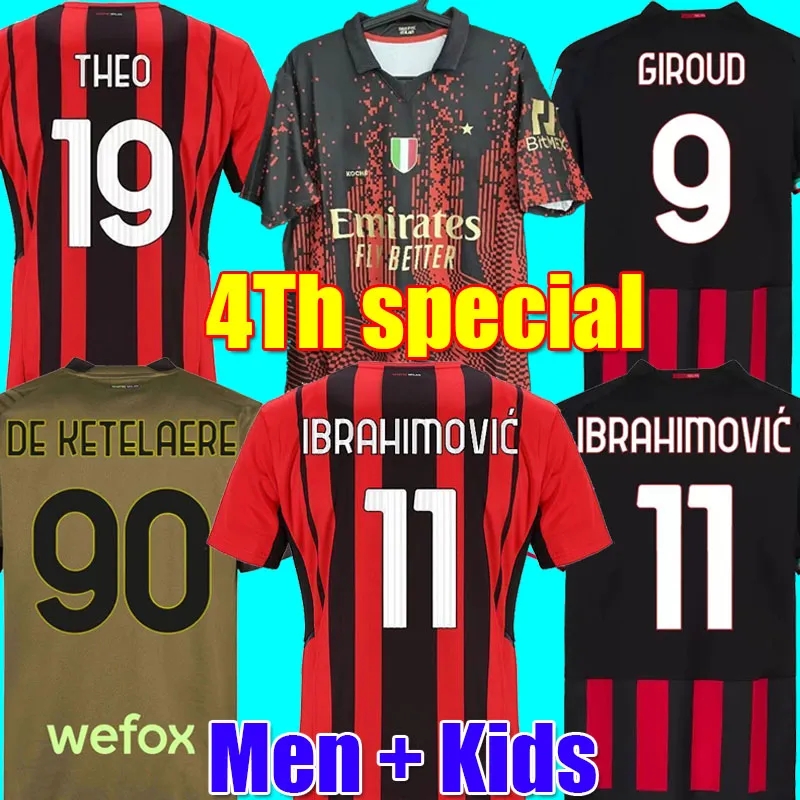 IBRAHIMOVIC PLAYER #11 2022 2023 KOCHE soccer jerseys AC MILANS GIROUD DE KETELAERE R. LEAO TONALI THEO 22 23football shirt special fourth 4th men kids kit uniforms, 22 23 away adult ucl
IBRAHIMOVIC PLAYER #11 2022 2023 KOCHE soccer jerseys AC MILANS GIROUD DE KETELAERE R. LEAO TONALI THEO 22 23football shirt special fourth 4th men kids kit uniforms, 22 23 away adult ucl