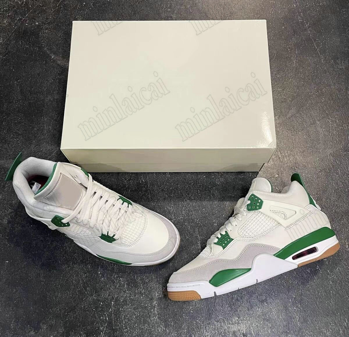 SB x 4 Retro Pine Green Basketballs Shoes Jumpman 4S Designer Trainer Sneakers Sail/Pine Green-Neutral Grey-White Trainers Sports Sneaker, 01
SB x 4 Retro Pine Green Basketballs Shoes Jumpman 4S Designer Trainer Sneakers Sail/Pine Green-Neutral Grey-White Trainers Sports Sneaker, 01