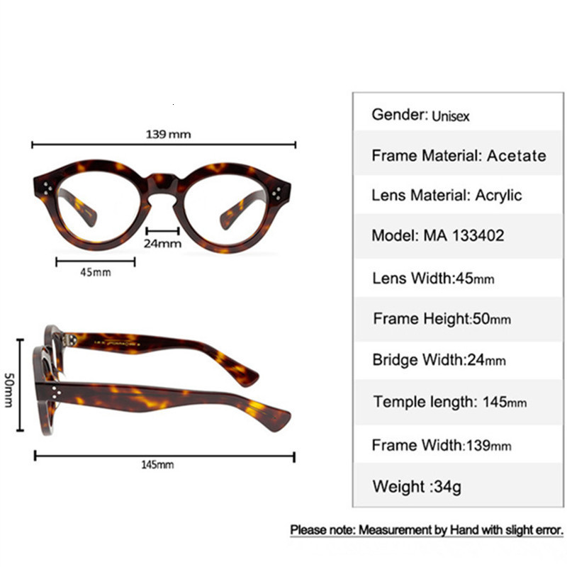 Sunglasses Frames Acetate Eyeglasss Men Glsses Personalized Retro Thick Border Optical Glasses Hand Made Eyewear Prescription 230325
