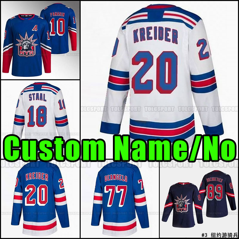 Vladimir Tarasenko Reverse Retro Hockey Jerseys Artemi Panarin Igor Shesterkin Mika Zibanejad Adam Fox Chris Kreider Kaapo Kakko Alexis Lafreniere Ryan Lindgren, As shown
Vladimir Tarasenko Reverse Retro Hockey Jerseys Artemi Panarin Igor Shesterkin Mika Zibanejad Adam Fox Chris Kreider Kaapo Kakko Alexis Lafreniere Ryan Lindgren, As shown