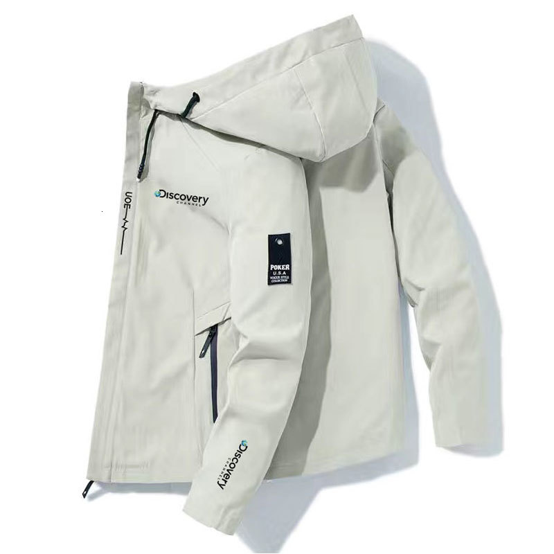 Men's Jackets Discovery Bomber Jacket Men's Windbreaker Zip Coat Spring Autumn Casual Work Jacket Fashion Outdoor Adventure Jacket 230325