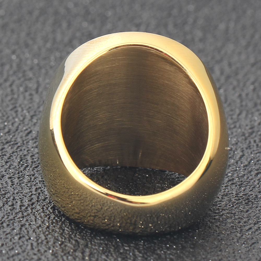 Customized Logo Name Engraved Ring Customized Women Men Jewelry