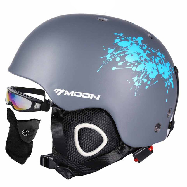 Ski Helmets Man/Women/Kids Ski Helmet Adult Snowboard Helmet Skiing Equipment Goggles Mask And Cover Integrally-molded Safety Skateboard 230324