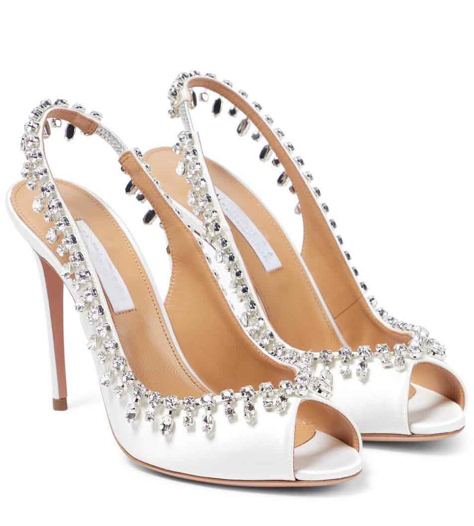 Luxury Aquazzuras Women Temptation Sandals Shoes Crystal-embellished High Heels Leather & PVC Lady Open Toe Sexy Dress Party Slingback
Luxury Aquazzuras Women Temptation Sandals Shoes Crystal-embellished High Heels Leather & PVC Lady Open Toe Sexy Dress Party Slingback