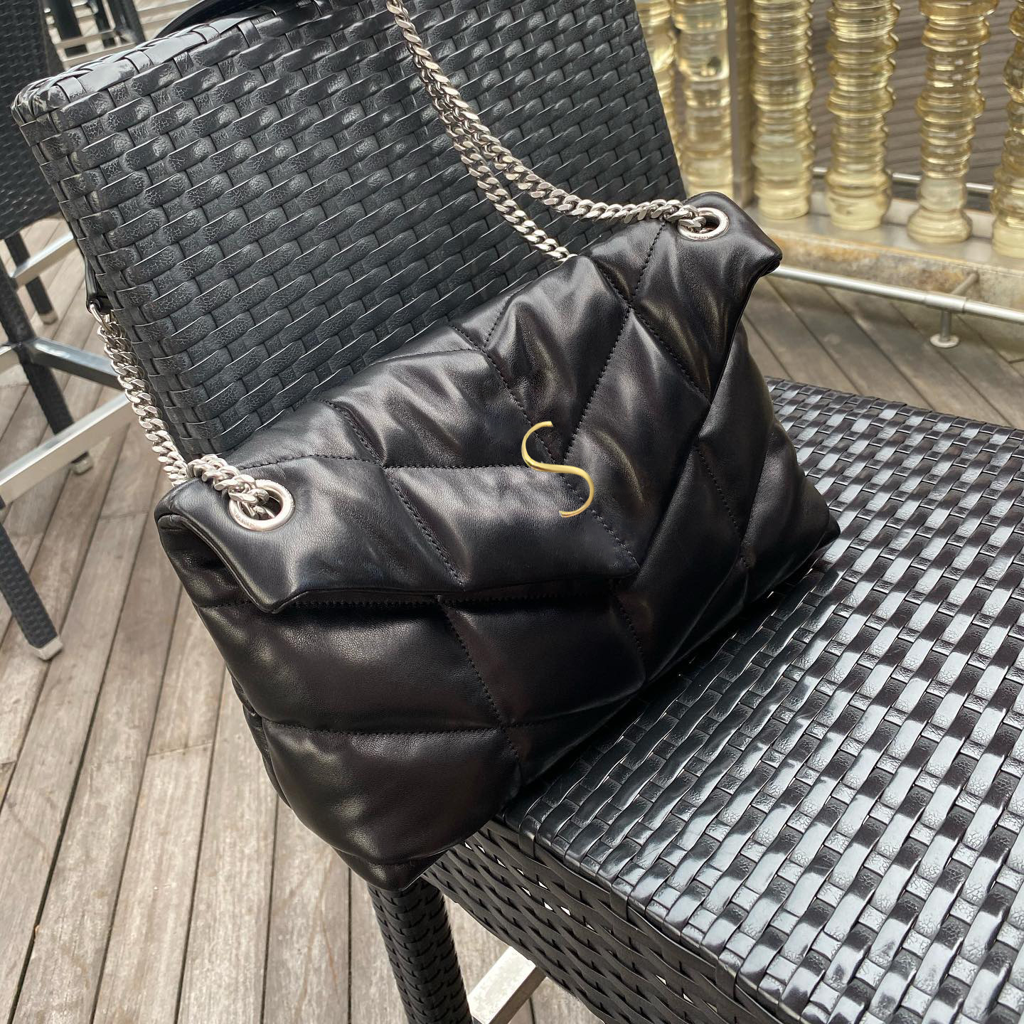 Tote Hobo yslity puffer Luxury Designer womens Mans chain purse marshmallow texture Genuine Leather clutch bags handbag cross body shoulder handbag Cosmetic bag, Black black
Tote Hobo yslity puffer Luxury Designer womens Mans chain purse marshmallow texture Genuine Leather clutch bags handbag cross body shoulder handbag Cosmetic bag, Black black