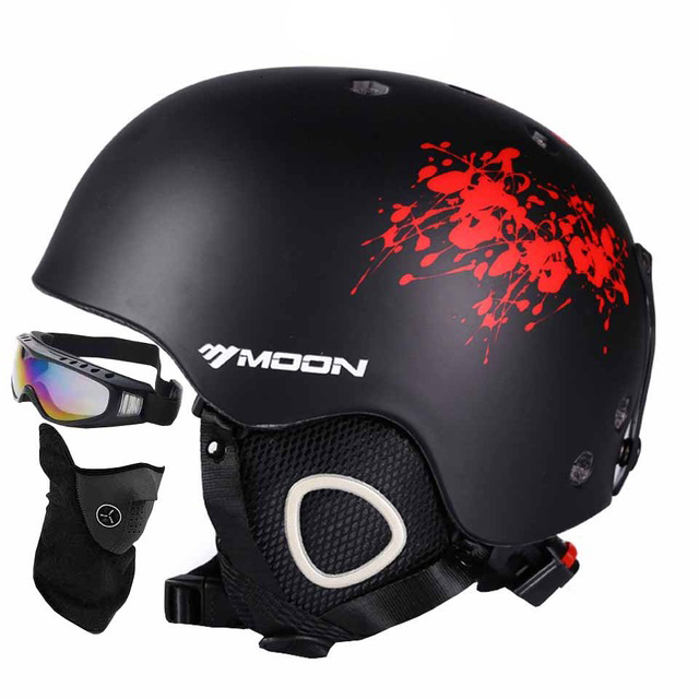 Ski Helmets Man/Women/Kids Ski Helmet Adult Snowboard Helmet Skiing Equipment Goggles Mask And Cover Integrally-molded Safety Skateboard 230324