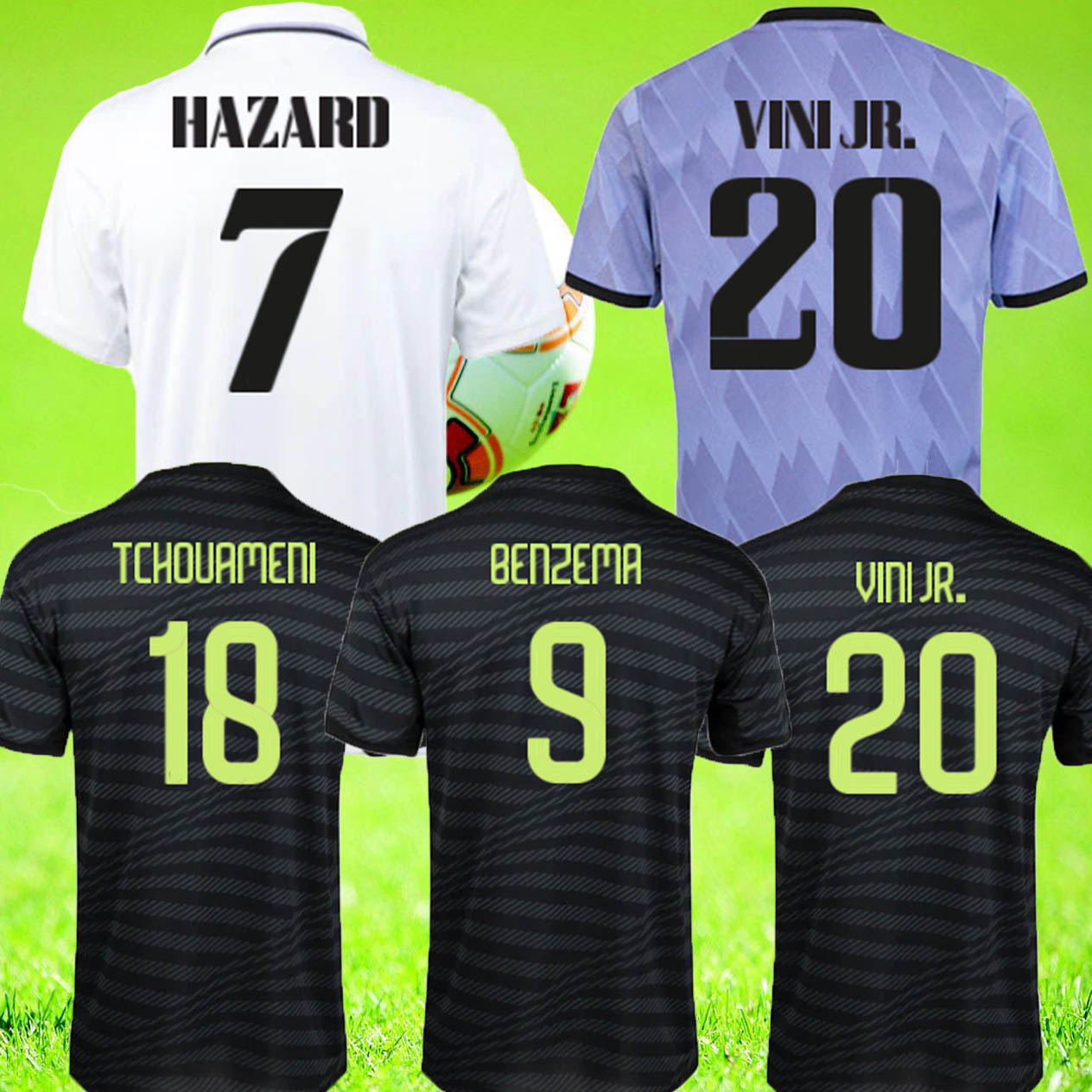 2023 BENZEMA soccer jerseys REAL MADRIDS 2223 VINI JR CAMAVINGA TCHOUAMENI VALVERDE HAZARD ASENSIO MODRIC ALABA camiseta Kroos Rodriguez uniform football shirt, Third
2023 BENZEMA soccer jerseys REAL MADRIDS 2223 VINI JR CAMAVINGA TCHOUAMENI VALVERDE HAZARD ASENSIO MODRIC ALABA camiseta Kroos Rodriguez uniform football shirt, Third