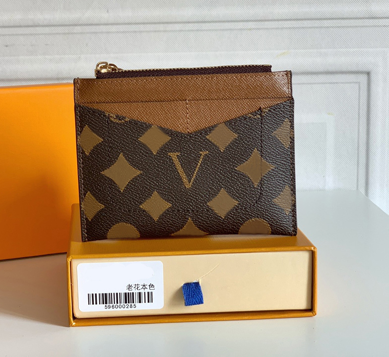 Fashion designer card holders luxury womens wallets PORTE-CARTE ZIPPE small purses High-quality ladies flower letter credit card holder with box wholesale, 62257#brown monogrames-fuchsia
Fashion designer card holders luxury womens wallets PORTE-CARTE ZIPPE small purses High-quality ladies flower letter credit card holder with box wholesale, 62257#brown monogrames-fuchsia