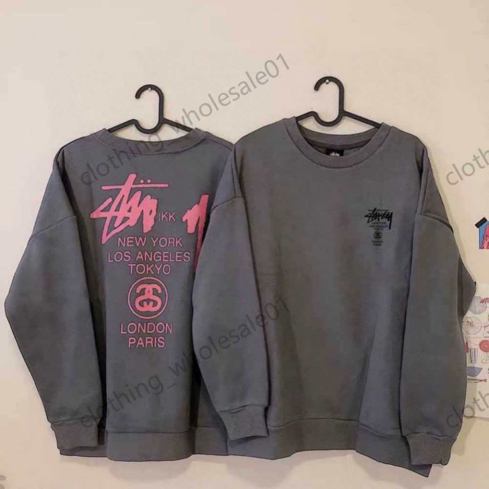Designer Luxury fashion brand Stussys Classic World Tour Black 8 Ball Basic Classic Men's and Women's Couple Crew neck sweater coat we03, 14
Designer Luxury fashion brand Stussys Classic World Tour Black 8 Ball Basic Classic Men's and Women's Couple Crew neck sweater coat we03, 14
