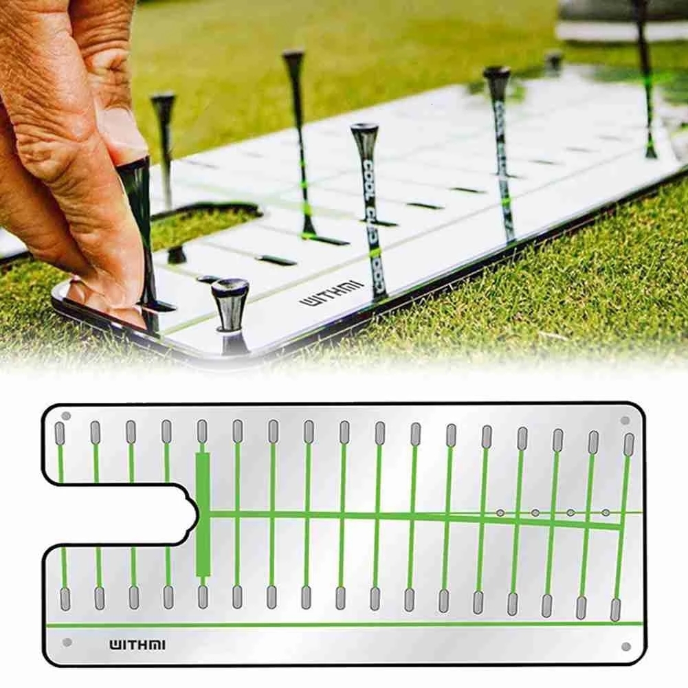 Other Golf Products Putting Mirror Swing Straight Practice Eye Line Accessories Putter Alignment Training Aid Trainer 230325