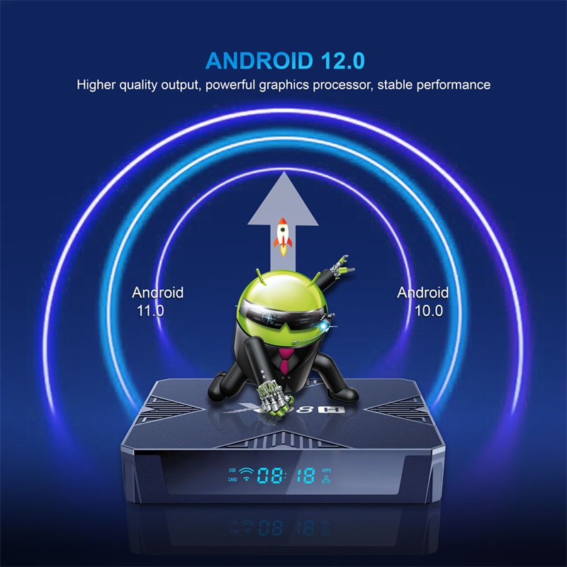 X98H Allwinner H618 Quad Core Set Top Box Smart TV Android 2G 16G 4G 32G Android 12 Support WIFI BT