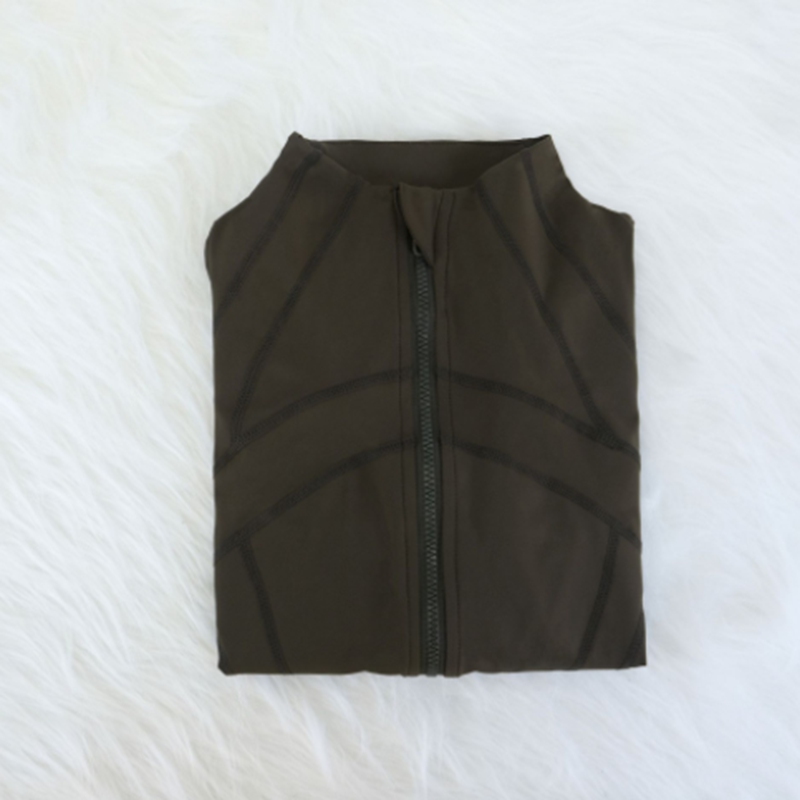 New Women Yoga Long Sleeve Jacket Solid Color Sports Shaping Waist Tight Loose Jogging Sportswear Gym Activewear Workout Clothes