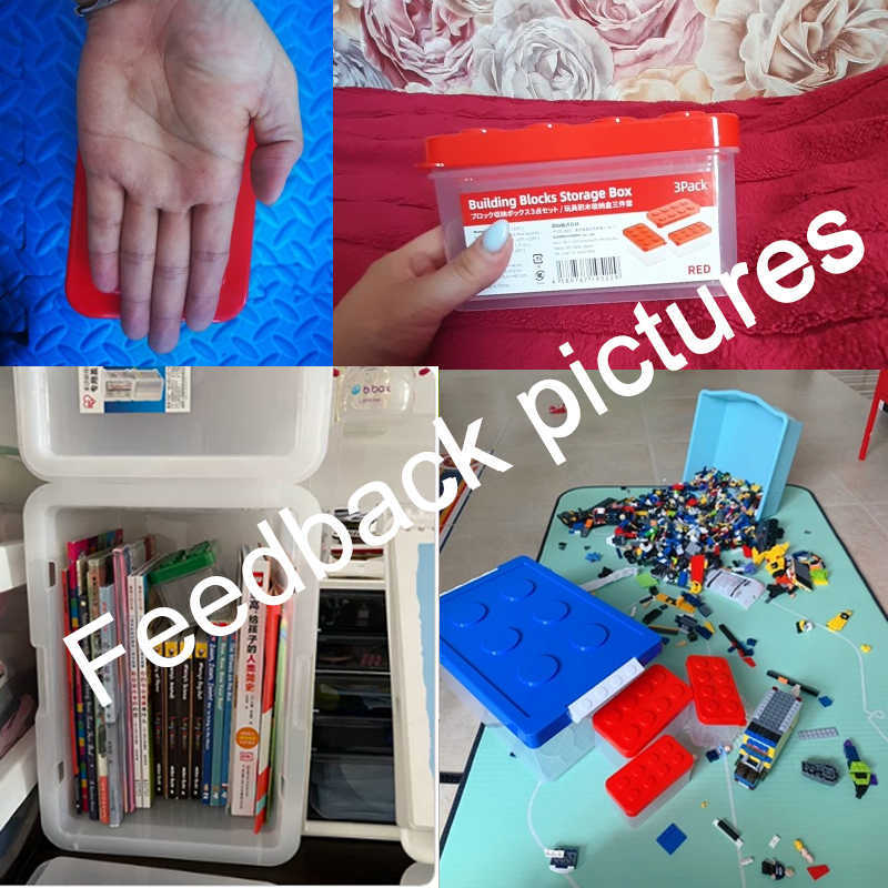 Storage Boxes Bins SHIMOYAMA Kids Building Blocks Storage Box Toys Organizer Case Space Saving Stackable Small Particle Block Sundries Container P2303