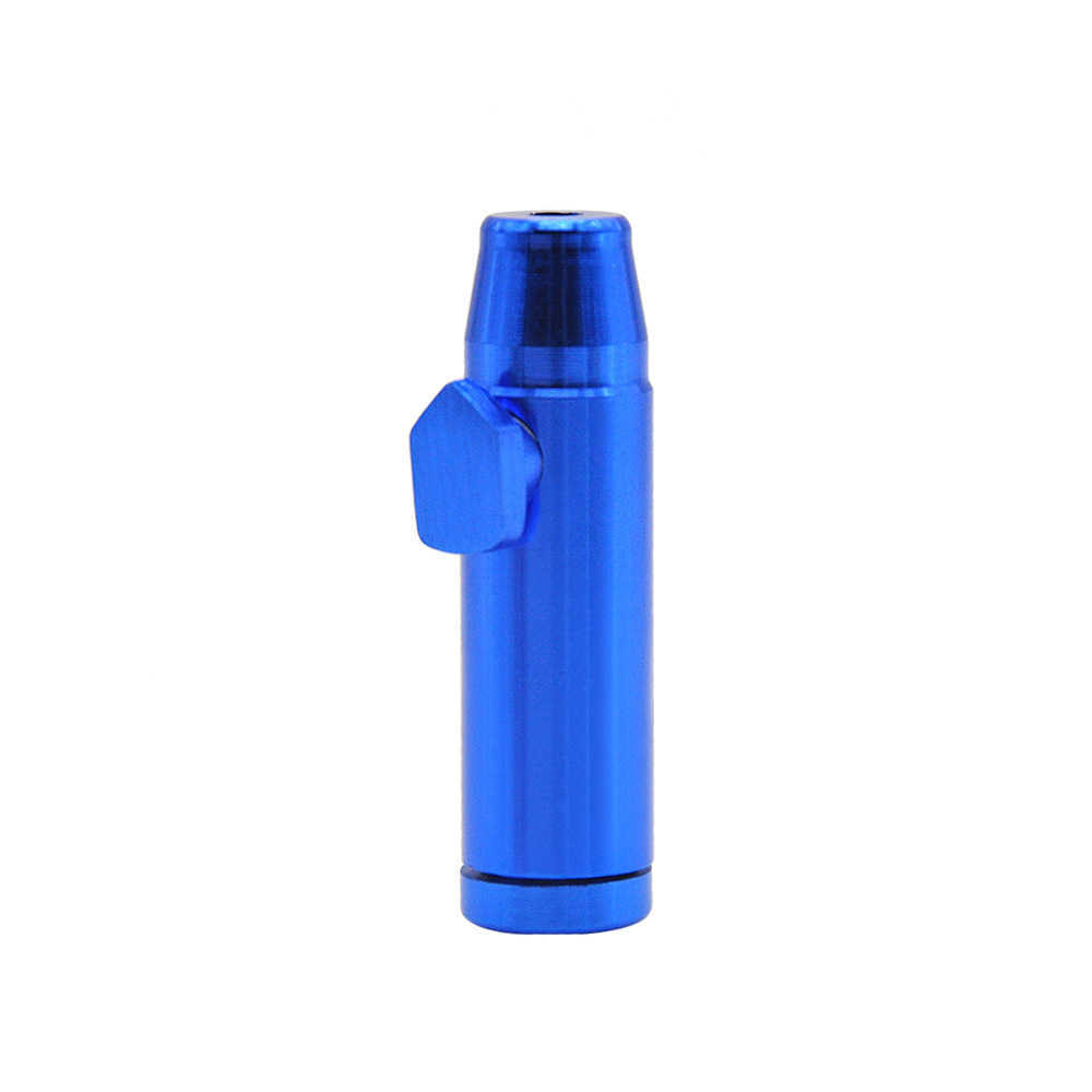 Metal Snuff Dispenser Bullet Rocket Snorer Snuff Snorer Sniffer Portable Aluminum Alloy 1pc 19mmx53mm