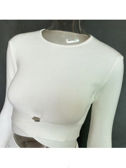 Two Piece Dress Elegant Knitted Sweater Long Skirts Set Women Chic Crop Top And Button Pleated Outfit Sexy Split Suits 230325