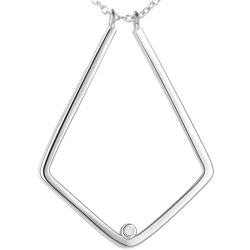 Durable Stainless Steel U-V Design Ring Carrier Necklace Ideal for Special Occasions & Gifting for Women