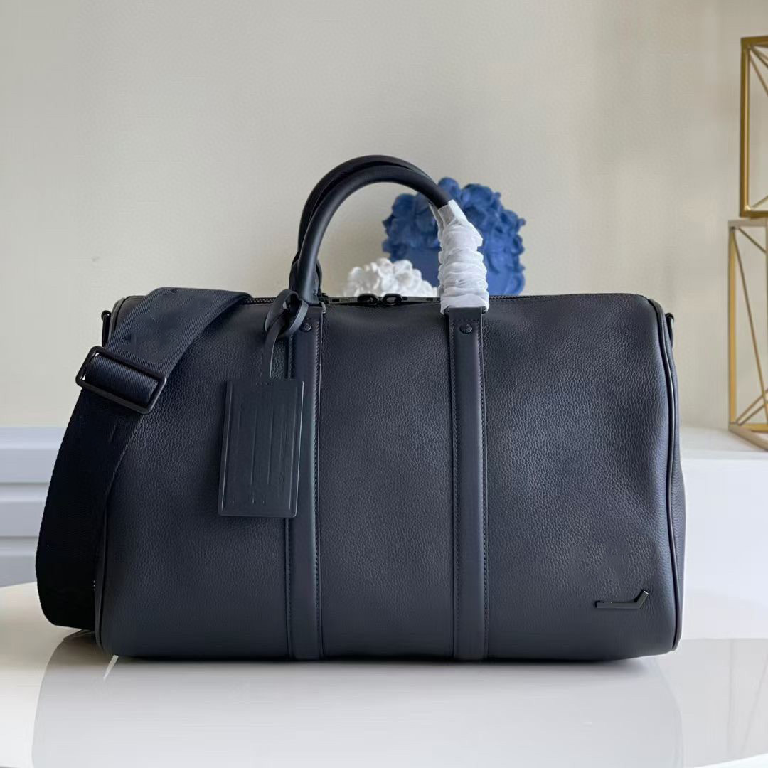 Quality Men Fashion Duffle Bag Triple Black leather Travel Bags Mens Handle Luggage Gentleman Business Tote with Shoulder Strap Train Cases Travel Pouches, Size:42*26*20cm
Quality Men Fashion Duffle Bag Triple Black leather Travel Bags Mens Handle Luggage Gentleman Business Tote with Shoulder Strap Train Cases Travel Pouches, Size:42*26*20cm