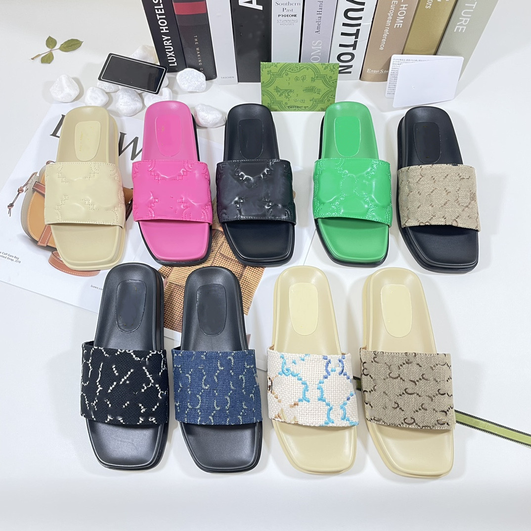 2023 Fashion Mens Womens Sandals Slippers Slide Designer Luxury Flat High Heels Flip Flops Shoes Embroidered Platform Rubber Sandal Leather Size 35-43, Color 2
2023 Fashion Mens Womens Sandals Slippers Slide Designer Luxury Flat High Heels Flip Flops Shoes Embroidered Platform Rubber Sandal Leather Size 35-43, Color 2